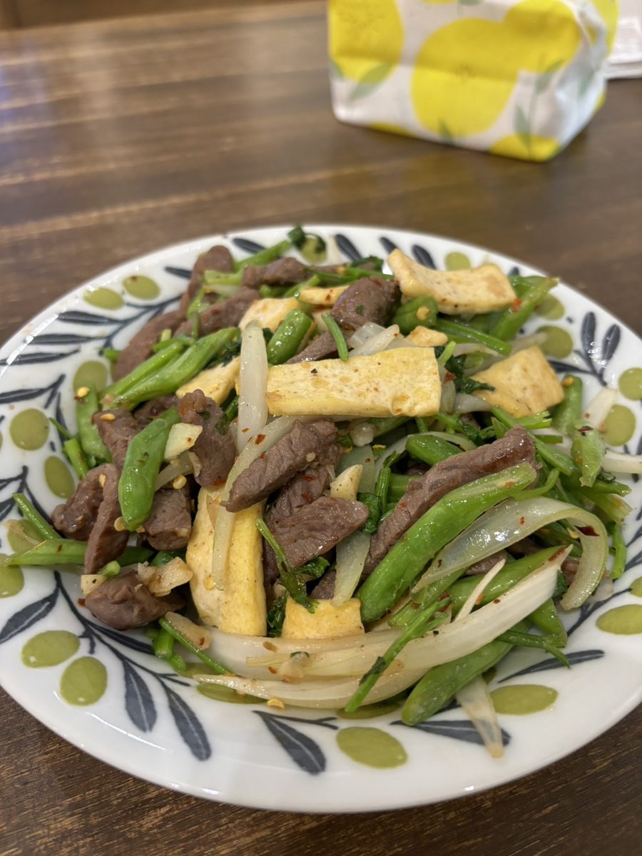 牛肉豆干炒時蔬