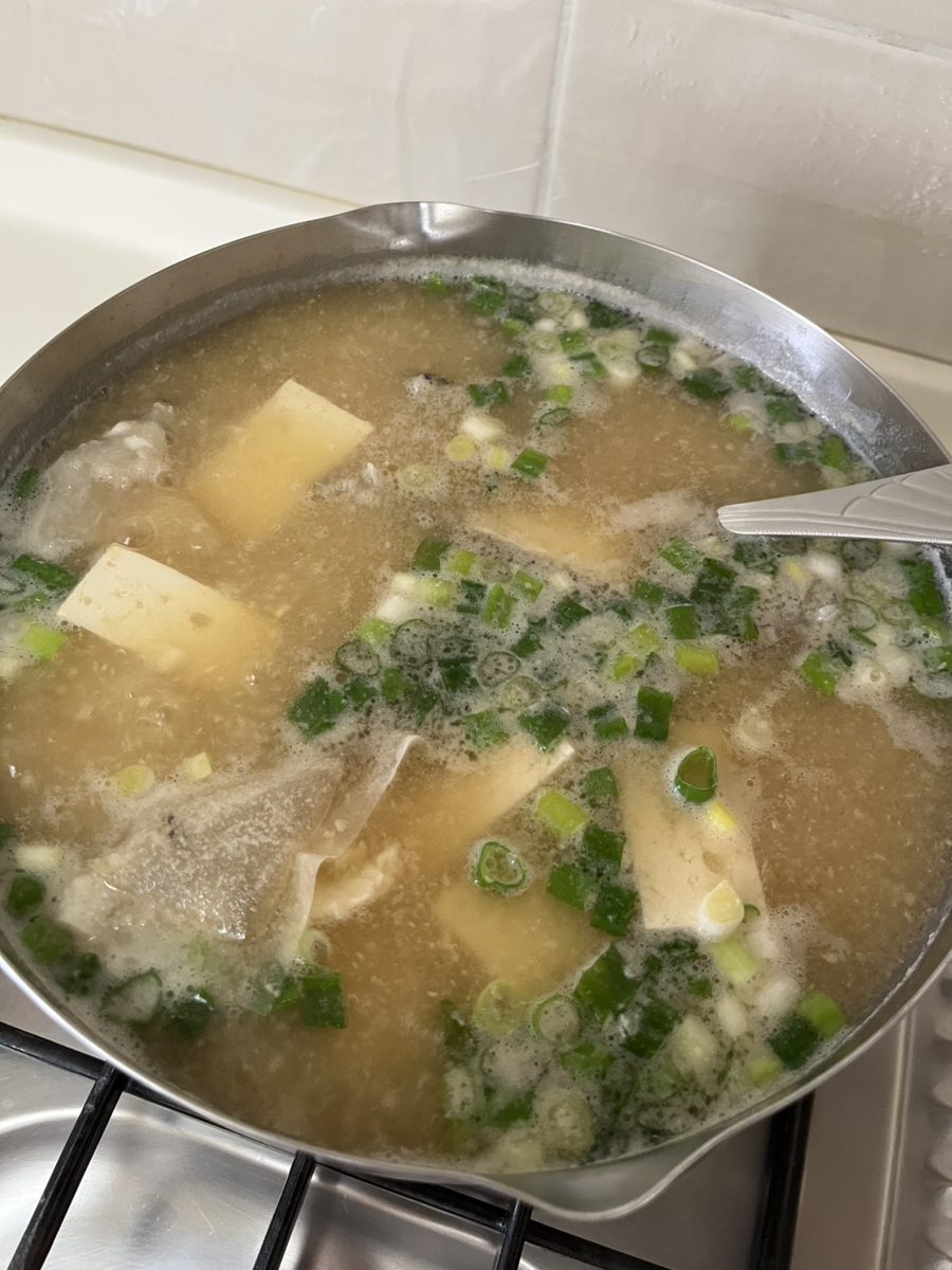 蔥花味噌豆腐湯