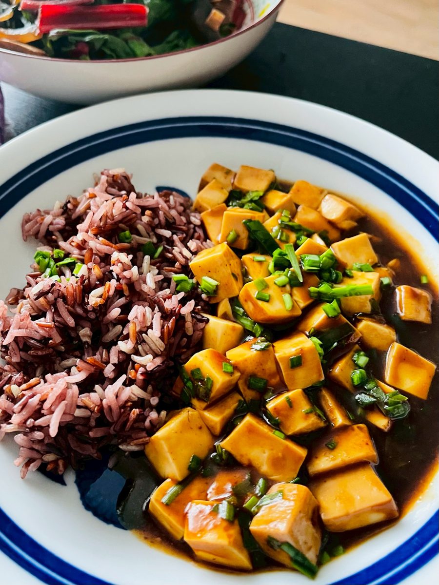 紅燒豆腐紫米飯