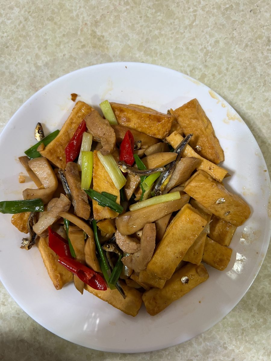 小魚乾炒豆干
