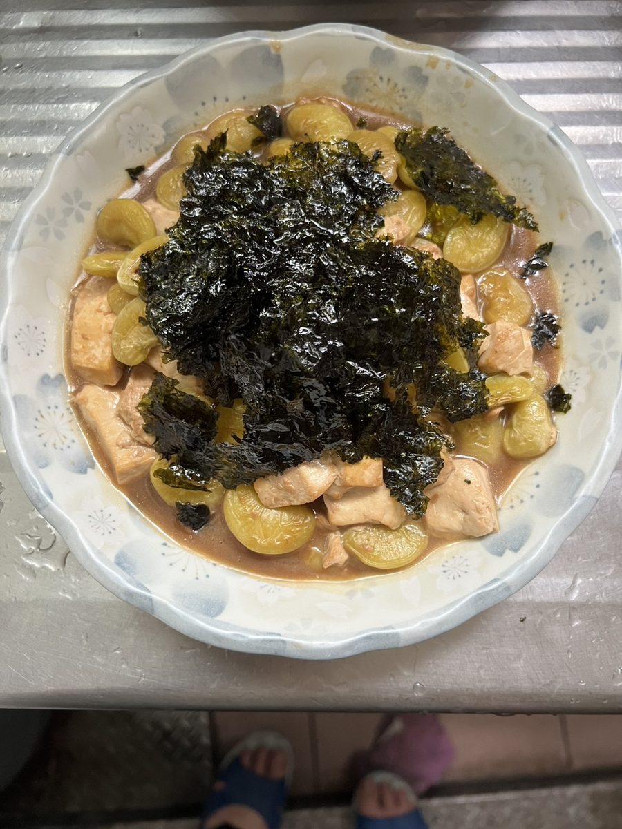 海苔燒豆腐