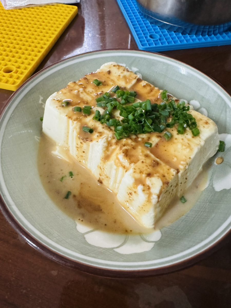 麻醬蔥花豆腐